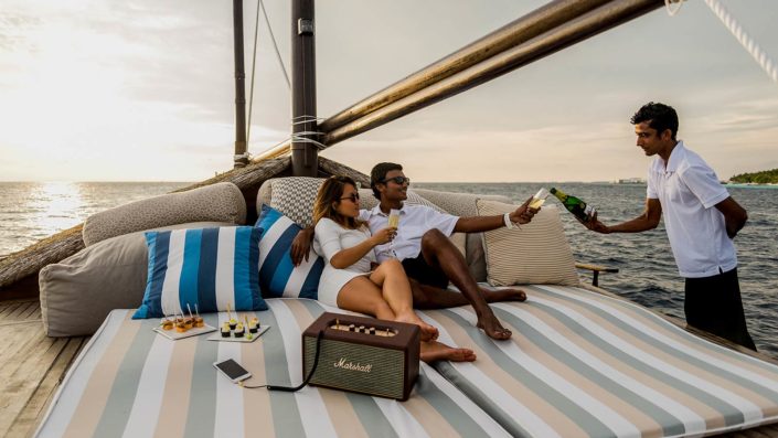 Romantic luxury sunset cruise Maldives